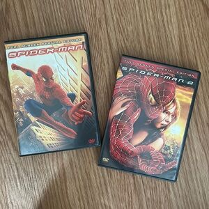 Spider-Man and Spider-Man 2 dvds